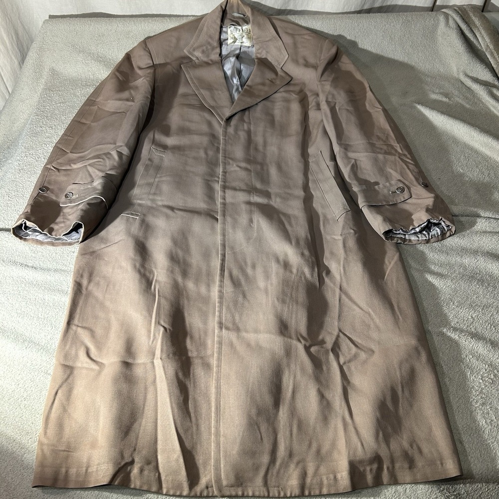 Vintage 1950s Duffield Cravenette Trench Coat Mens Large The Mens Shop